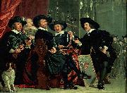 Bartholomeus van der Helst Governors of the archers' civic guard, Amsterdam oil painting artist